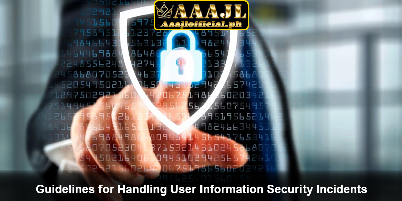 Guidelines for Handling User Information Security Incidents