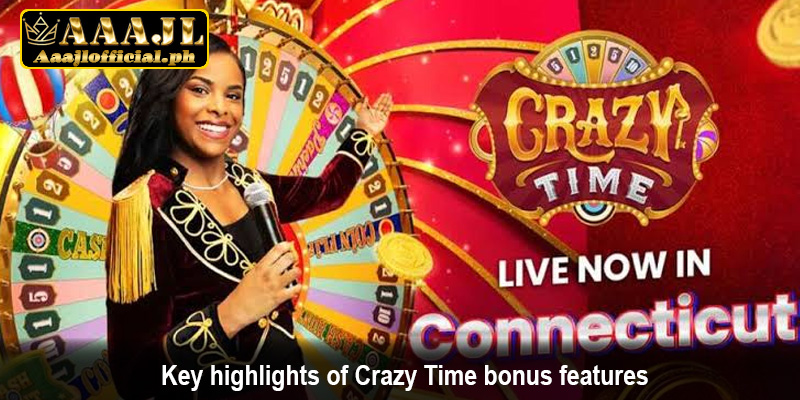 Key highlights of Crazy Time bonus features